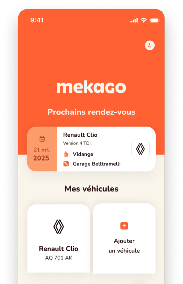 Aperçu de l'application Mekago